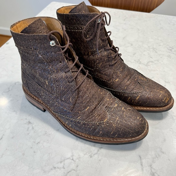 Rutz Men’s Wingtip Boots. Cork. Unique. Size 42 (Size 9 in US). - Picture 2 of 10